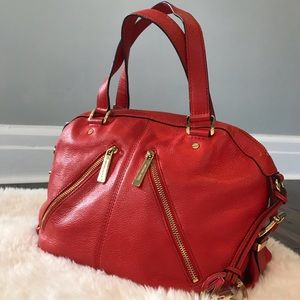 Michael Kors Red Leather Purse